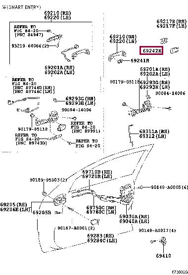 Toyota 69242-0E010 Tailegate surnd 692420E010