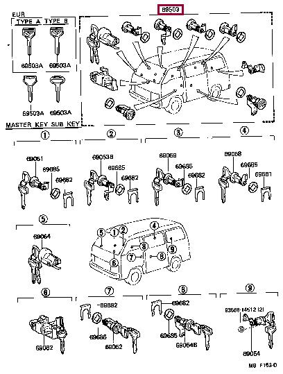 6950395J09 Toyota Block assy-cylinder