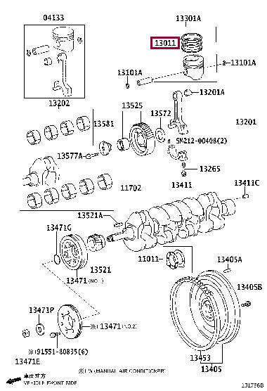S1304E0060 Toyota Piston ring
