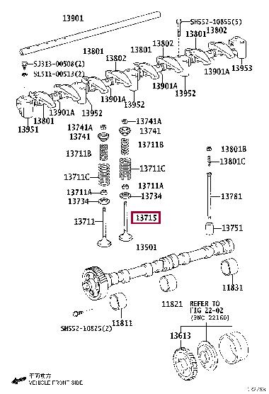 Toyota S1371-51251 Exhaust valve S137151251
