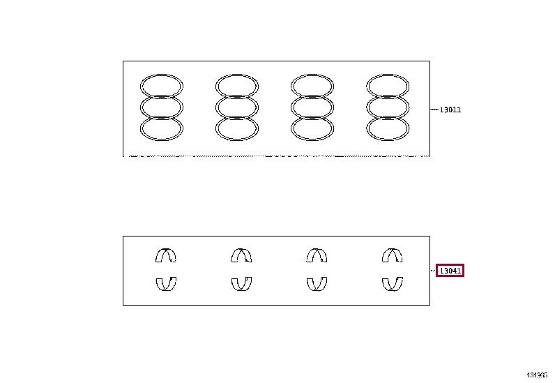 SU00300149 Toyota Connecting rod bearing