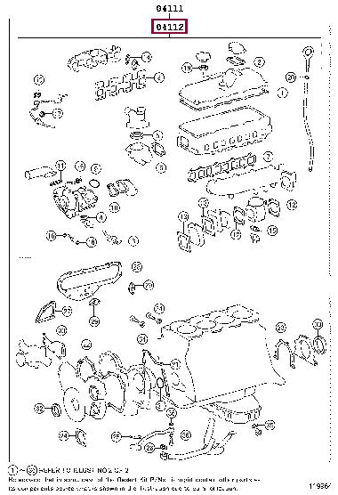 0411258350 Toyota Gasket Set, cylinder head