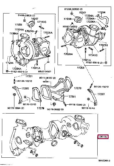 0417546010 Toyota Profiled gasket