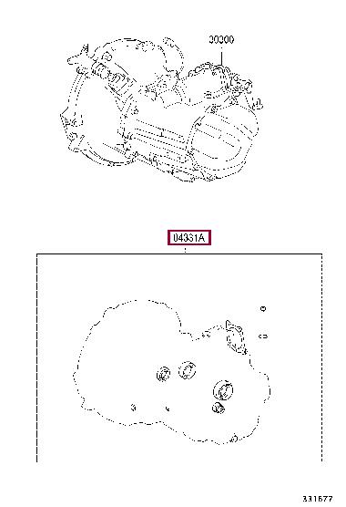 0433105090 Toyota Automatic transmission gaskets, set