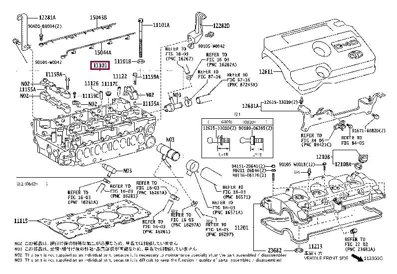 1110109355 Toyota Cylinderhead (exch)