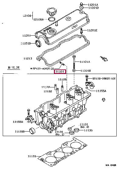 1110119166 Toyota Cylinderhead (exch)