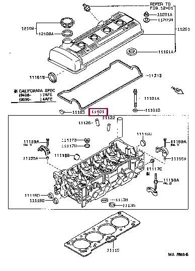 1110119405 Toyota Cylinderhead (exch)