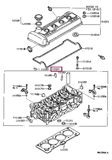 1110119415 Toyota Cylinderhead (exch)