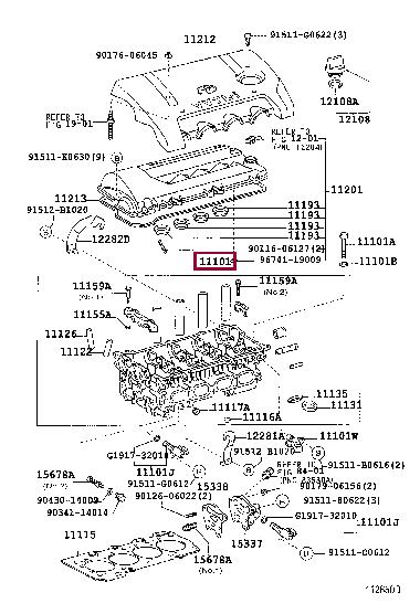 1110129476 Toyota Cylinderhead (exch)