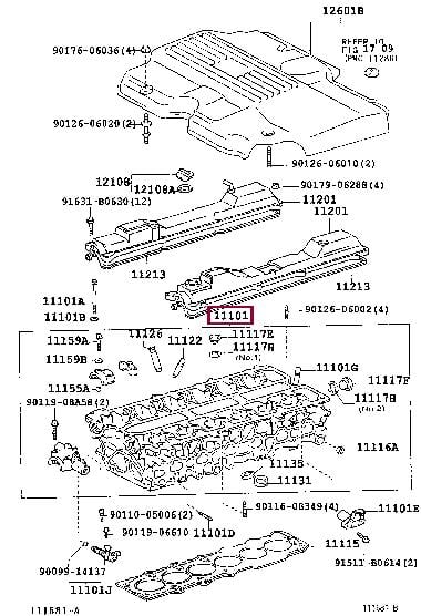1110149377 Toyota Cylinderhead (exch)