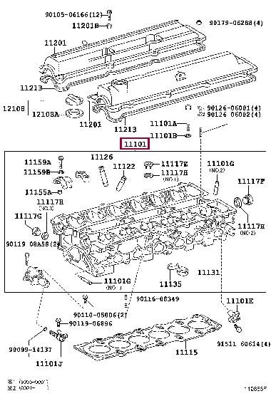 1110149415 Toyota Cylinderhead (exch)
