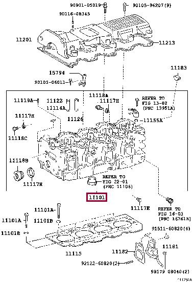 1110164223 Toyota Cylinderhead (exch)
