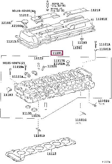 1110169107 Toyota Cylinderhead (exch)