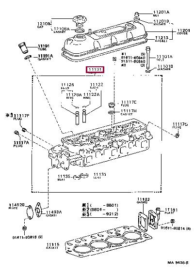1110171010 Toyota Cylinderhead (exch)