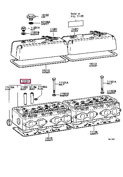 1110177010 Toyota Cylinderhead (exch)