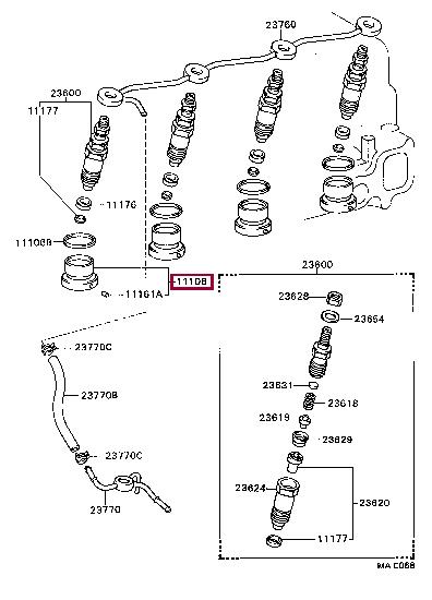 1110654100 Toyota Prechamber