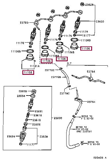 1110654150 Toyota Prechamber
