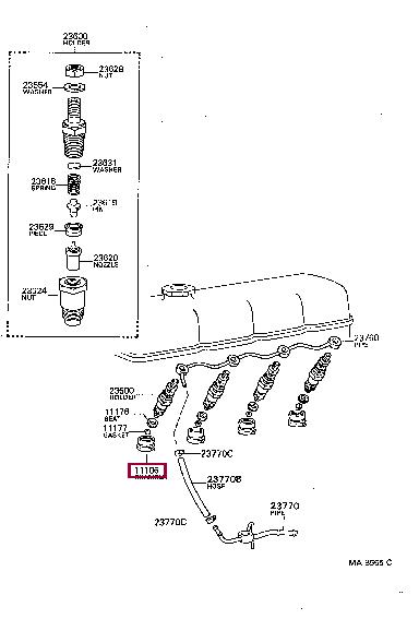 1110656032 Toyota Prechamber