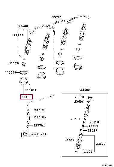 1110667052 Toyota Prechamber