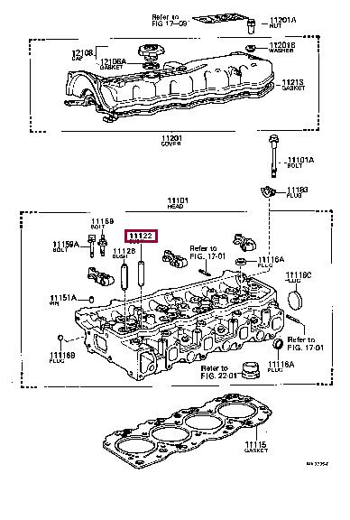 1112254011 Toyota Valve guide