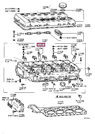 1112288250 Toyota Valve guide
