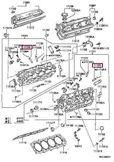 1112650050 Toyota Valve guide