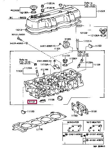 1113135011 Toyota Valve seat
