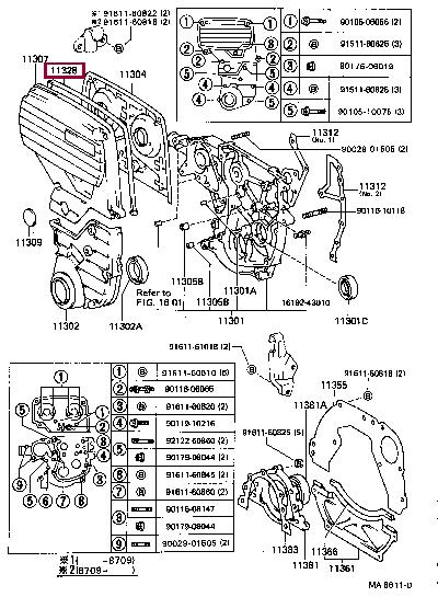 1132842010 Toyota Profiled gasket