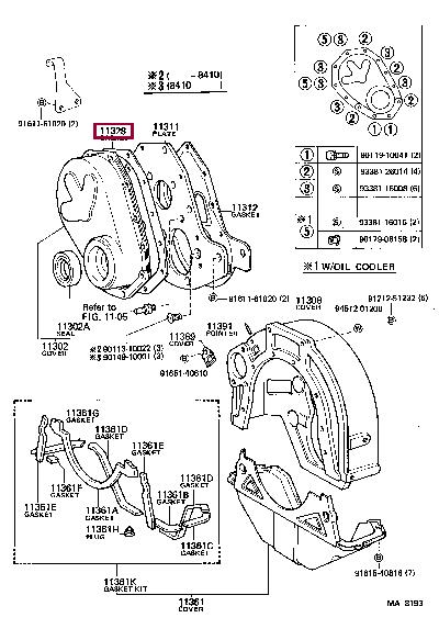 1132861010 Toyota Profiled gasket