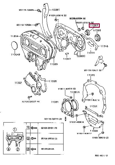 1135762010 Toyota Profiled gasket