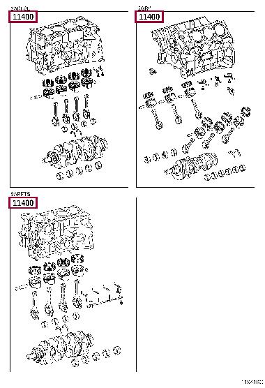 1140039075 Toyota Block assy-cylinder