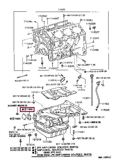 1149646010 Toyota Gasket