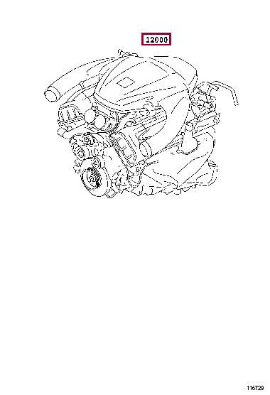 1200045A00 Toyota Engine assembly