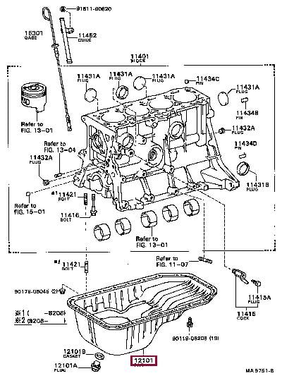 1210115080 Toyota Oil Pan