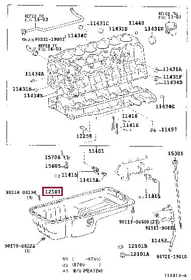 1210117220 Toyota Oil Pan