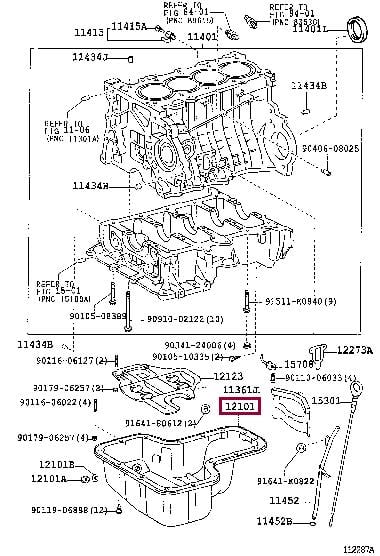 1210122040 Toyota Oil Pan