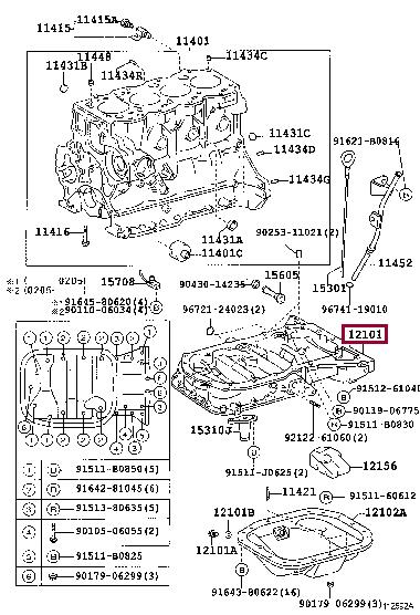 1210127011 Toyota Oil Pan