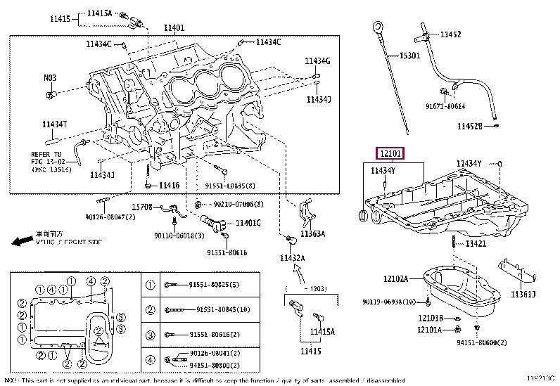1210131180 Toyota Oil Pan