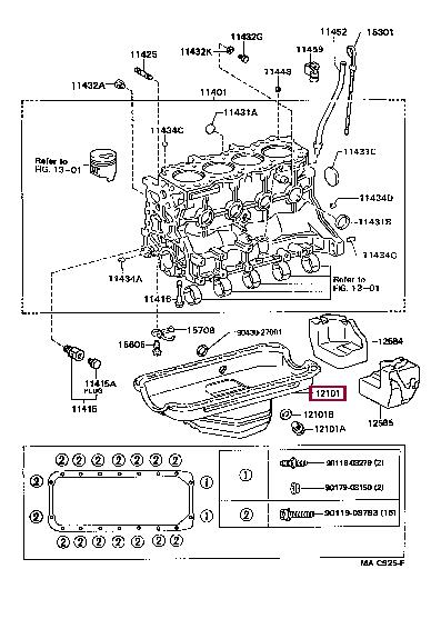 1210154184 Toyota Oil Pan