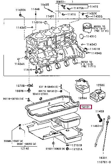 1210154212 Toyota Oil Pan