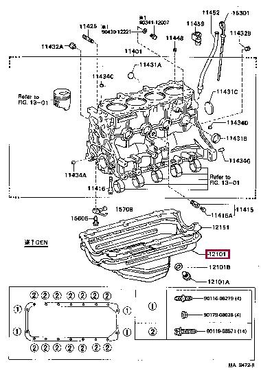 1210154222 Toyota Oil Pan