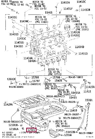 1210158250 Toyota Oil Pan