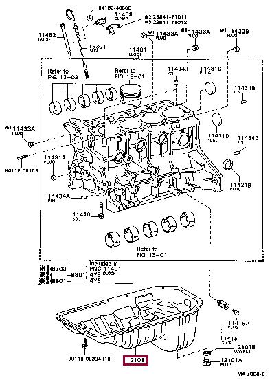 1210173012 Toyota Oil Pan