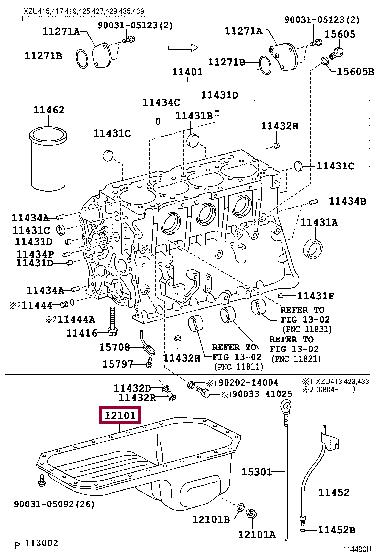 12101E0450 Toyota Oil Pan