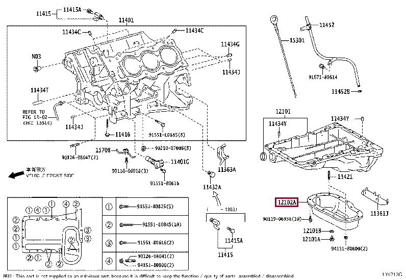 1210231070 Toyota Oil Pan