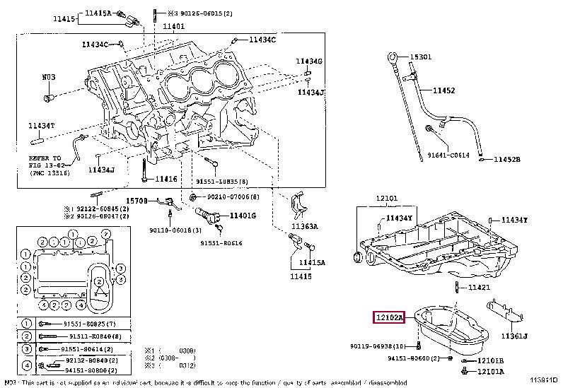 1210250130 Toyota Oil Pan