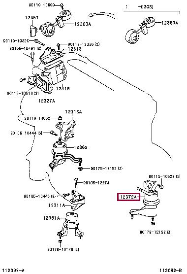 1230628060 Toyota Engine mount