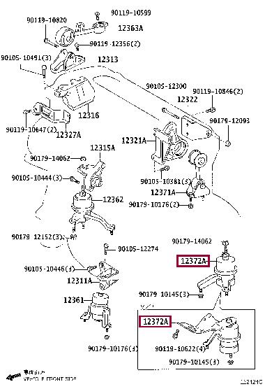 1230628080 Toyota Engine mount