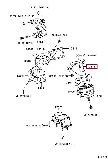 1231550030 Toyota Engine mount