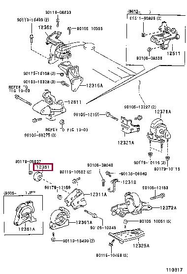 1235115060 Toyota Engine mount